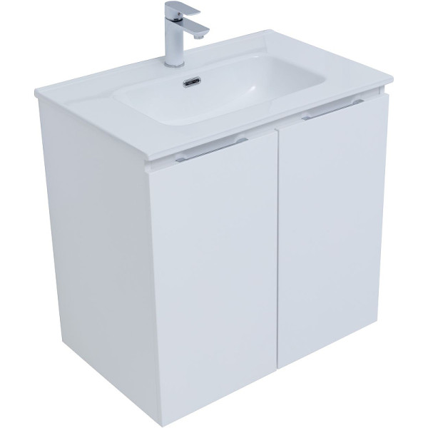 Тумба подвесная Aquanet Алвита New 70 2 дверцы, белый матовый (00303905)