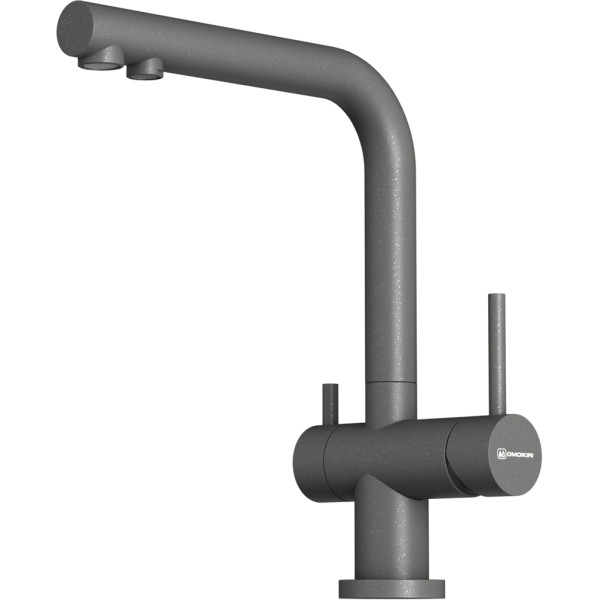 Смеситель для кухни Omoikiri Nagano-P-PL с переключателем на фильтр платина (4974064)