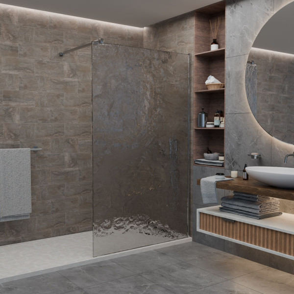 Душевое ограждение RGW Walk In WA-55 100x210 стекло лед, профиль хром (33105510-231) Душевое ограждение RGW Walk In WA-55 100x210 стекло лед, профиль хром (33105510-231)