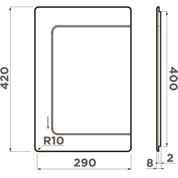 Доска для мойки Omoikiri 290х420 CB-BASIC-400-WD дуб (4999104)