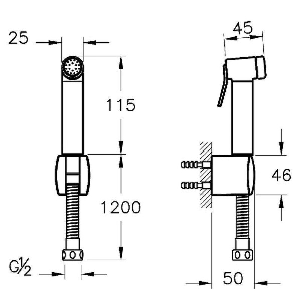 Гигиенический душ Vitra брашированное золото (A4574725)