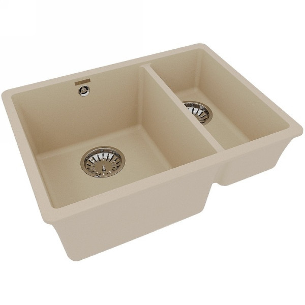 Мойка для кухни врезная Lemark Sinara 550.2-U 550x420 бежевый (9910080) Мойка для кухни врезная Lemark Sinara 550.2-U 550x420 бежевый (9910080)