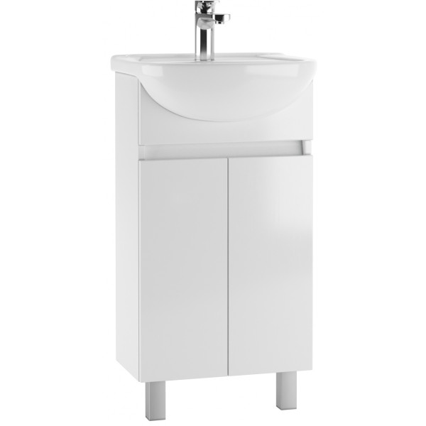 Тумба напольная Уют 45 Норма без ящика Айсберг Домино (DA1656T)