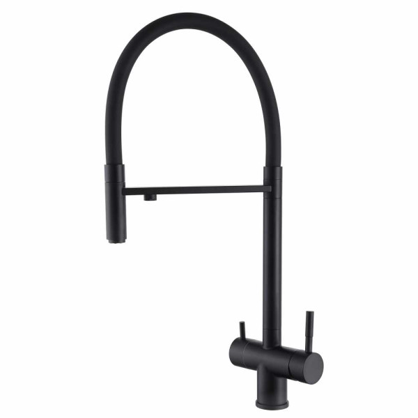 Смеситель для кухни Abber Wasser Kreis черный матовый (AF81141B)