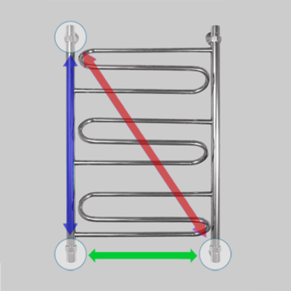 Полотенцесушитель водяной Energy Sonata 600x500