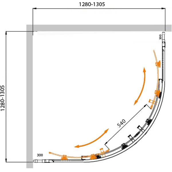 Душевой уголок Cezares Molveno 130x130x195 стекло прозрачное, профиль хром (MOLVENO-R-22-100+30-C-Cr-IV) Душевой уголок Cezares Molveno 130x130x195 стекло прозрачное, профиль хром (MOLVENO-R-22-100+30-C-Cr-IV)