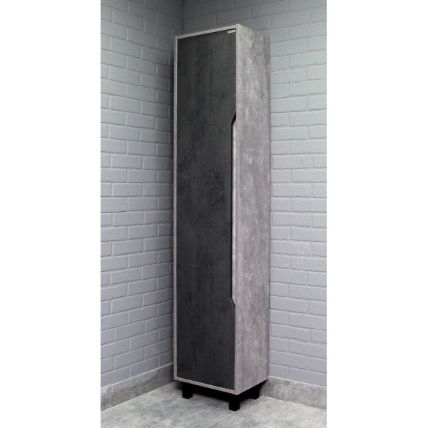 Пенал напольный 40 Loft без ящика универсальный бетон Домино (DL5605P)