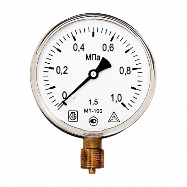 Манометр 1/2" МТ-100 0,6 МПа STI (ТТ000013154)