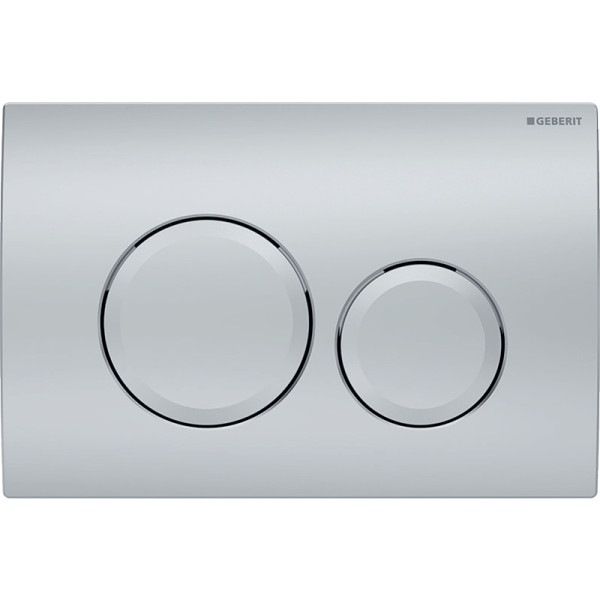 Смывная клавиша Geberit Delta20 двойной смыв, матовый хром (115.127.46.1)