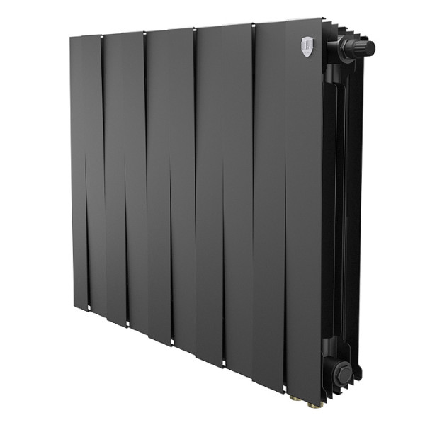 Радиатор биметаллический Royal Thermo PianoForte 500 Чёрный VR80 (10 секций) (RTPBVR803050010)