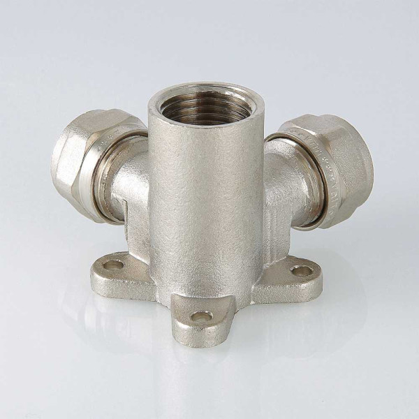 Водорозетка 20*1/2" двухплоскостная Valtec (обжим) (VTm.334.N.200420)