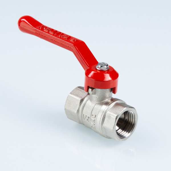 Кран 1/2" ВВ шаровый Valtec Стандарт никелированный (ГОСТ, красная ручка) VT.120.N.04 Кран 1/2" ВВ шаровый Valtec Стандарт никелированный (ГОСТ, красная ручка) VT.120.N.04