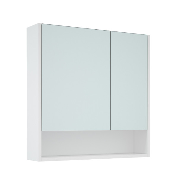 Шкаф зеркальный Melodia Универсал 70х15х70 распашные двери белый (MFR80050WT)