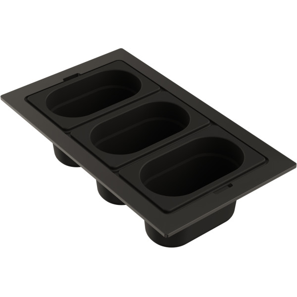 Контейнер Omoikiri DC-04-3-GB 376х220х100 графит (4999088)