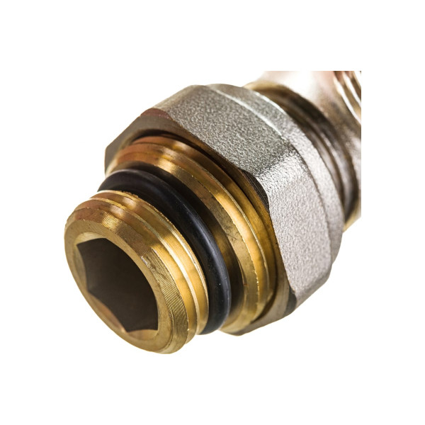 Фитинг двойной угловой со встроенным шаровым краном Kromwell (с комплектом адаптеров 1/2"*3/4") (EU.ST6014045 12_k)