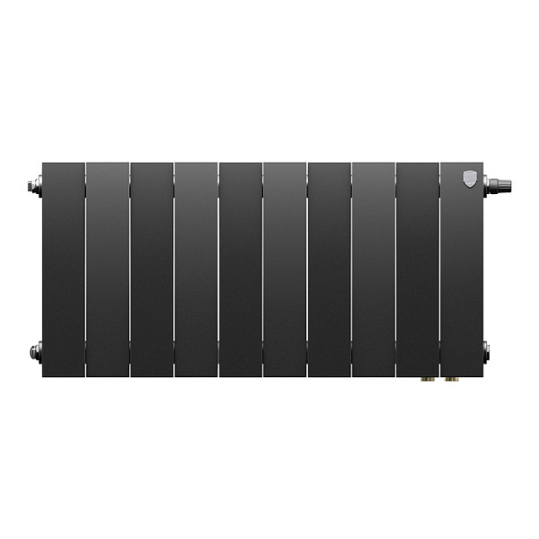 Радиатор биметаллический Royal Thermo PianoForte 300 Чёрный VR80 (10 секций) (RTPBVR803030010)