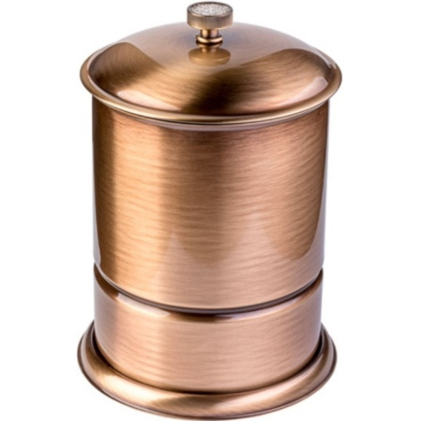 Ведро для мусора Boheme Royal Cristal 21x21x29 бронза (10927-BR)