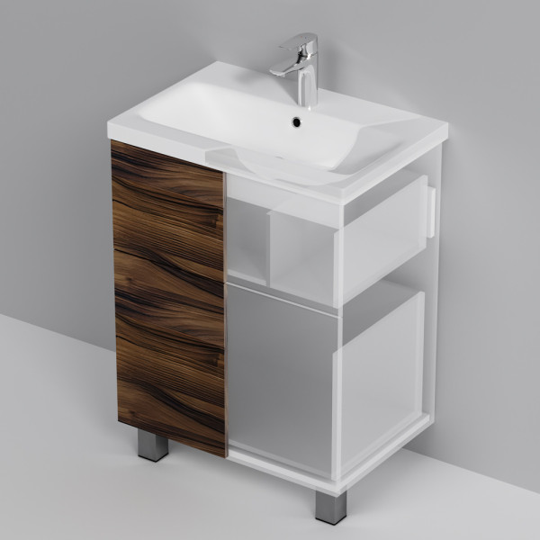 Тумба напольная AM.PM Gem 60x80 2 ящика, орех (M90FSX0602HF) Тумба напольная AM.PM Gem 60x80 2 ящика, орех (M90FSX0602HF)