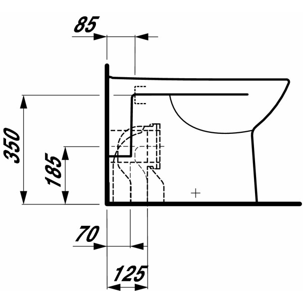 Унитаз напольный Laufen Pro 580х360х400 (8.2295.1.000.000.1) Унитаз напольный Laufen Pro 580х360х400 (8.2295.1.000.000.1)