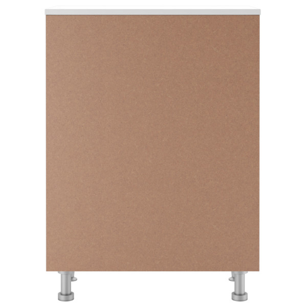 Комод 60 Волна с верхним ящиком В1 Айсберг Домино (DA1004K)