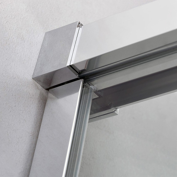 Душевой уголок Cezares Duet soft-m 130x90x195 стекло прозрачное, профиль хром (DUET SOFT-M-AH-1-130/90-C-Cr)