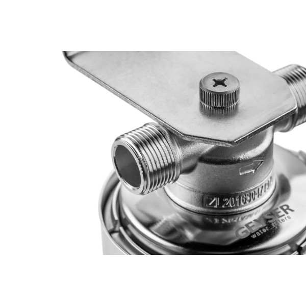 Фильтр колбовый Гейзер Премьер 3/4" 10SL со сливом (нержавеющая сталь, для холодной и горячей воды) (50753) Фильтр колбовый Гейзер Премьер 3/4" 10SL со сливом (нержавеющая сталь, для холодной и горячей воды) (50753)