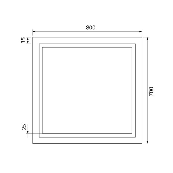 Зеркало с подсветкой Iddis Zodiac 80x70 (ZOD80T0i98)