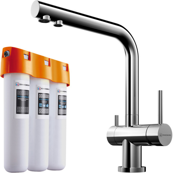 Комплект Omoikiri Nagano-C с фильтром Pure Drop Lite хром (4146.8028)