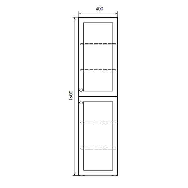 Пенал подвесной Comforty Ереван 400x400x1600 серый шёлк (00-00017603)