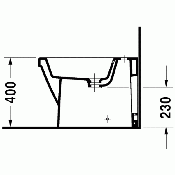 Биде напольное Duravit 2nd Floor 570х370х400 (0136100000)