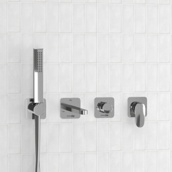 Смеситель для ванны и душа встраиваемый с лейкой и изливом WasserKRAFT хром (A3151.268.270.271.087.103) Смеситель для ванны и душа встраиваемый с лейкой и изливом WasserKRAFT хром (A3151.268.270.271.087.103)