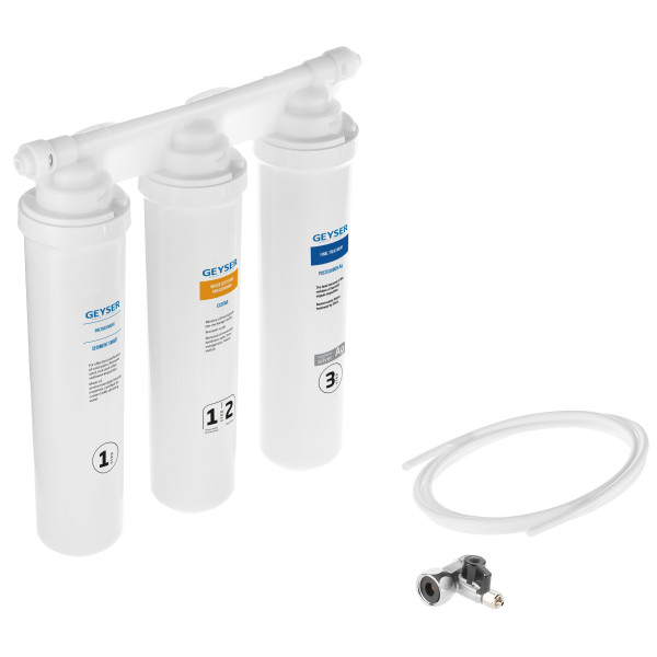 Фильтр под мойку Гейзер Оптима Старт (для умеренно жесткой воды, без крана) (11069)