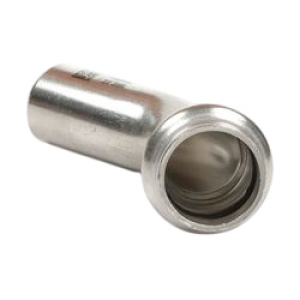 Угол 54х90 однораструбный Rehau EdelPress (пресс, нержавеющая сталь) (11905541001)
