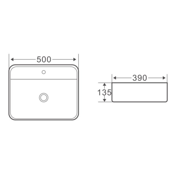 Раковина накладная BelBagno белая (BB1321) Раковина накладная BelBagno белая (BB1321)