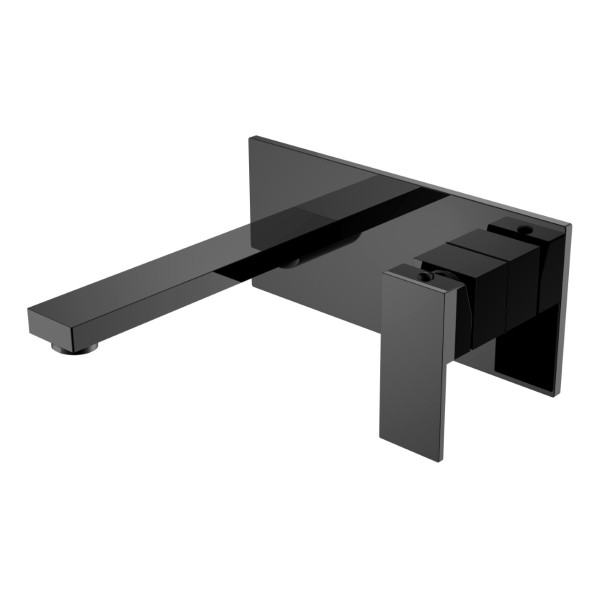 Смеситель для раковины Boheme Qubic черный (475-SGM) Смеситель для раковины Boheme Qubic черный (475-SGM)