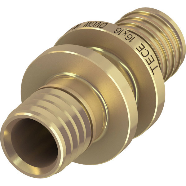 Соединение труба-труба TECEflex 16х16 мм. (латунь) (766016) Соединение труба-труба TECEflex 16х16 мм. (латунь) (766016)