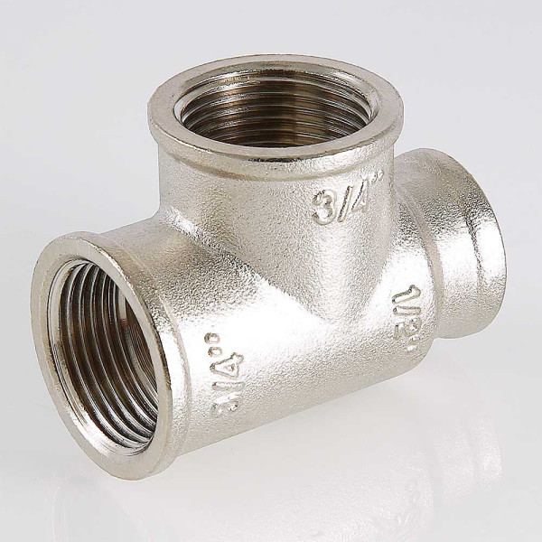 Тройник переходной 1/2"х3/4"х1/2" ВВВ Valtec (никель) (VTr.750.RN.040504) Тройник переходной 1/2"х3/4"х1/2" ВВВ Valtec (никель) (VTr.750.RN.040504)