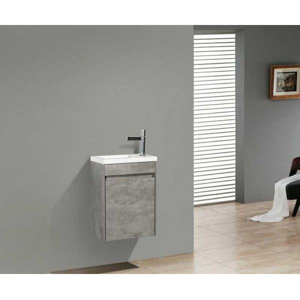 Тумба подвесная с дверкой BelBagno Pietra Mini 40-R Stucco Cemento (PIETRA MINI-400-1A-SO-SCM-R)