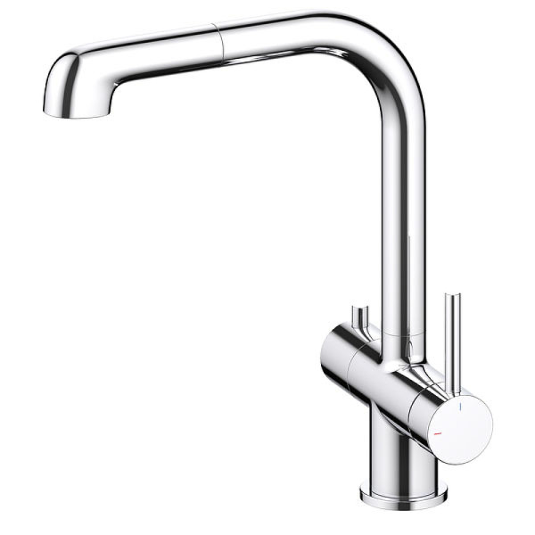 Смеситель для кухни Timo Saona хром, с выдвижным изливом (2346/00FL) Смеситель для кухни Timo Saona хром, с выдвижным изливом (2346/00FL)