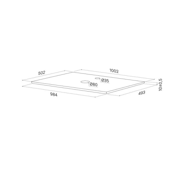 Столешница Iddis Optima Home 100x49,3x1 светло-серый (OPH10W0i89) Столешница Iddis Optima Home 100x49,3x1 светло-серый (OPH10W0i89)