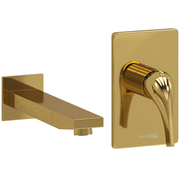 Смеситель для раковины WasserKRAFT золотой (A71573)