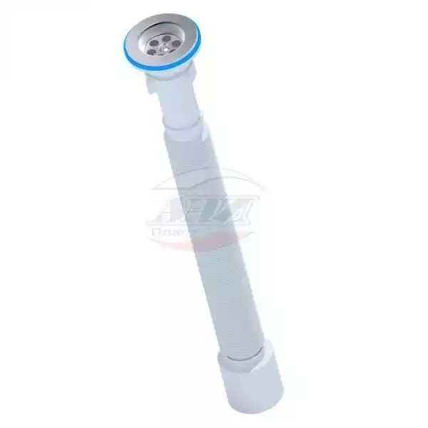 Сифон 32 мм. гофрированный с выпуском 1 1/4"(65 мм.)*40 АНИ удлиненный (520-1350 мм.) АНИ пласт (G214)