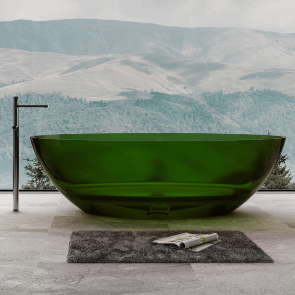 Ванна прозрачная Abber Kristall 180x85 зеленая (AT9702Emerald) Ванна прозрачная Abber Kristall 180x85 зеленая (AT9702Emerald)
