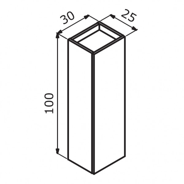 Пенал подвесной Orka Ferla 300x250x1000 синий матовый (3006244) Пенал подвесной Orka Ferla 300x250x1000 синий матовый (3006244)