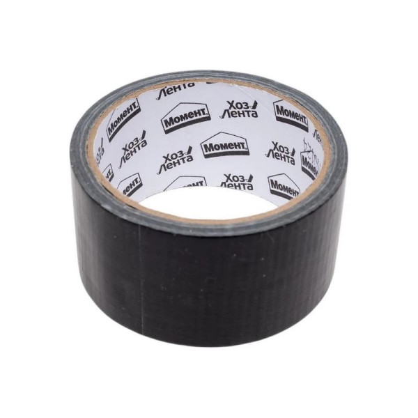 Лента клеящая Момент ХозЛента Универсальная Черная 10 м. (1690072)