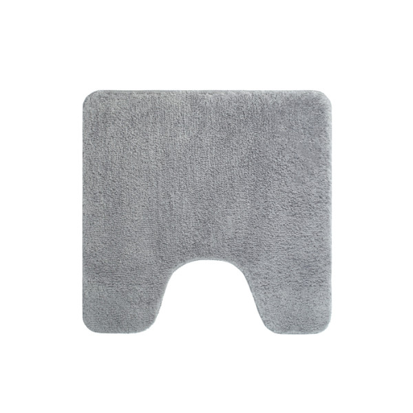 Коврик для ванной комнаты с вырезом 50х50 микрофибра серый Iddis (BTLT02Mi12)