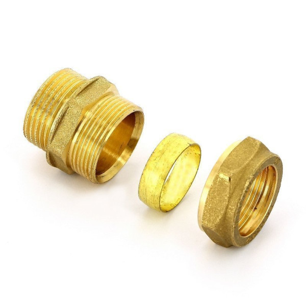 Соединение прямое 15*3/4"Н (обжим) Tiemme (1100023) Соединение прямое 15*3/4"Н (обжим) Tiemme (1100023)