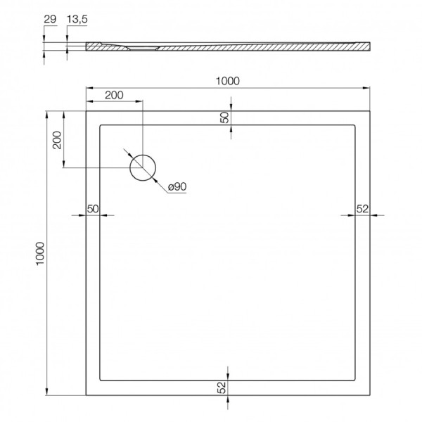 Душевой поддон Aquaton Калифорния 100x100x3,8 белый (1.A739.6.3,6C.A01.0) Душевой поддон Aquaton Калифорния 100x100x3,8 белый (1.A739.6.3,6C.A01.0)