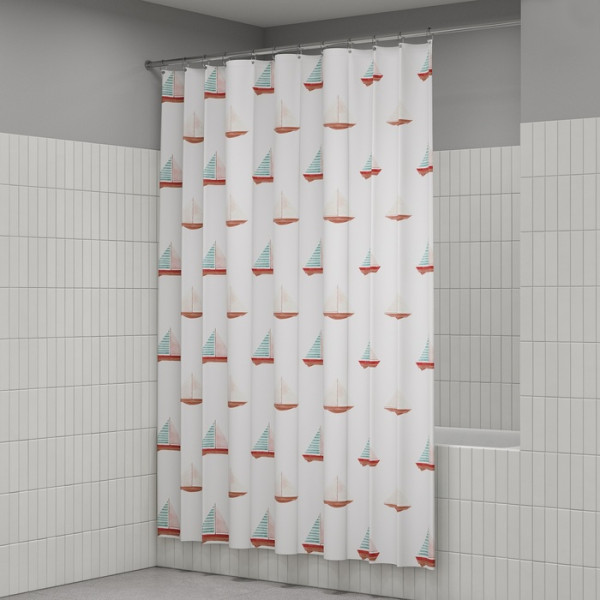 Шторка для ванны текстиль Iddis 200x180 полиэстер с рисунком (BO01P18i11)