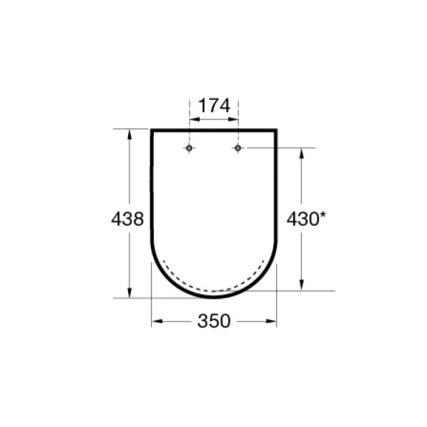 Сиденье для унитаза Roca Debba 36,2x42 с микролифтом белое (7.8019.D.20.B)